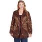 Plus Size Ruby Rd. Go Wild Open Front Leopard Jacquard Cardigan - image 1
