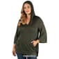 Plus Size 24/7 Comfort Apparel Oversized Hoodie Top - image 5