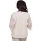 Womens Alfred Dunner Coming Up Roses 3/4 Flare Sleeve Lace Top - image 2