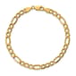 Mens Gold Classics&#40;tm&#41; 5.75mm. 14k Semi Solid Figaro Chain Bracelet - image 1