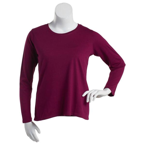 Womens Starting Point Super Soft Crew Neck Long Sleeve Tee - image 
