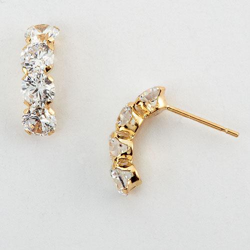 10kt. Yellow Gold Cubic Zirconia Earrings