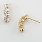 10kt. Yellow Gold Cubic Zirconia Earrings - image 1