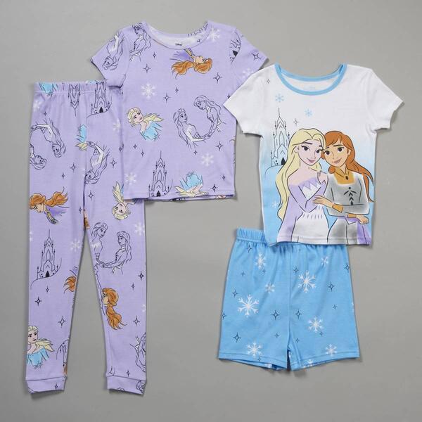 Girls Disney&#40;R&#41; Frozen Sisters 4pc. Pajama Set - image 