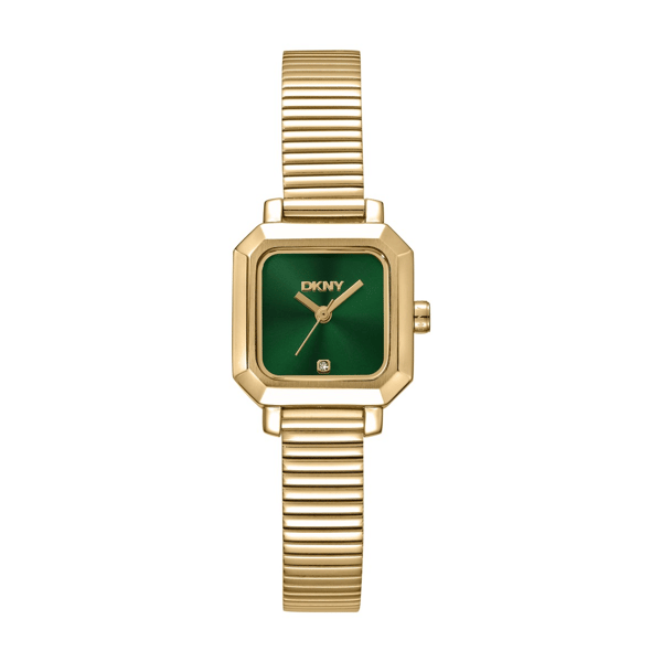 Womens DKNY Gold-Tone Green Dial Tubogas Watch - DK1L123M0045