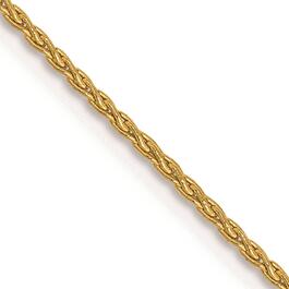 Unisex Gold Classics&#40;tm&#41; 1.20mm. 14k Parisian Wheat 14in. Necklace