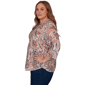 Plus Size Alfred Dunner Camden Market 3/4 Sleeve Paisley Blouse - image 4