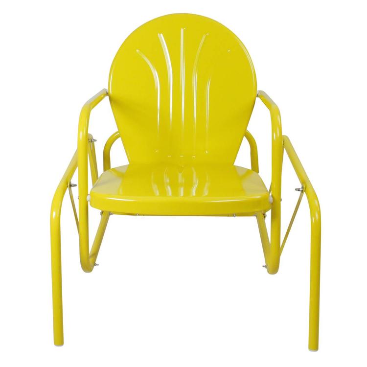 Northlight Seasonal Retro Metal Tulip Glider Patio Chair