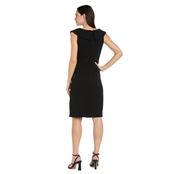Womens R&M Richards Sleeveless Twist Front Sheath Dress