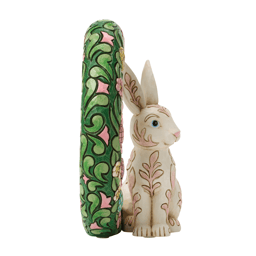 Jim Shore Heartwood Creek Floral Bunny Wreath Figurine