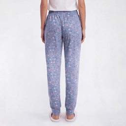 Petite Jessica Simpson Flowers Velour Pajama Joggers - Blue