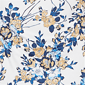 Womens Emaline Key Items 3/4 Sleeve Boat Neck Floral Tee - image 6