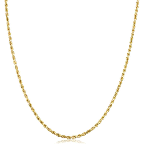 Unisex Gold Classics&#40;tm&#41; 10kt. Yellow Gold 1.9mm 20in. Rope Chain - image 