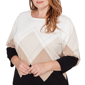 Plus Size Alfred Dunner Seville Stud Embellished Argyle Sweater - image 5