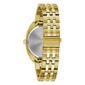 Mens Caravelle Retro Gold-Tone Bracelet Watch - 44C110 - image 3