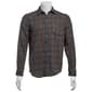 Mens Mountain Ridge Long Sleeve Flannel Shirt - Blue/Black - image 2