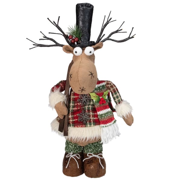 Northlight Seasonal Standing Christmas Moose Decoration - image 