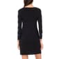 Womens MSK Cutout Long Sleeve Rhinestone Surplice A-Line Dress - image 4