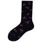Womens HUE(R) Floral Jeans Crew Socks - image 1