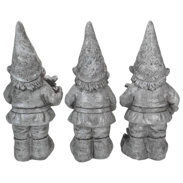 Northlight Seasonal Gardening Gnome Statues - Set of 3