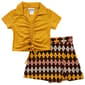 Girls &#40;7-16&#41; Rare Editions 2pc. Knit Cinched Front Tee w/ Skort - image 1