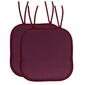 Sweet Home Collection Cameron No Slip Back Chair Pad w/ Ties - image 1