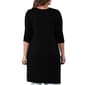Plus Size 24/7 Comfort Apparel 3/4 Sleeve Solid Cardigan - image 3