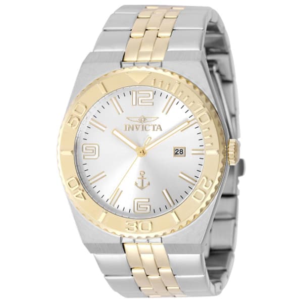 Mens Invicta Ocean Voyage Steel Silver Dial Quartz Watch - 50156 - image 