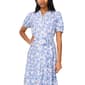 Womens MSK Puff Sleeve Floral Tie Waist Chiffon Maxi Dress - image 4