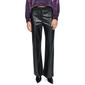Womens DKNY Pu Front And Ponte Back Mix Media Pants - image 1