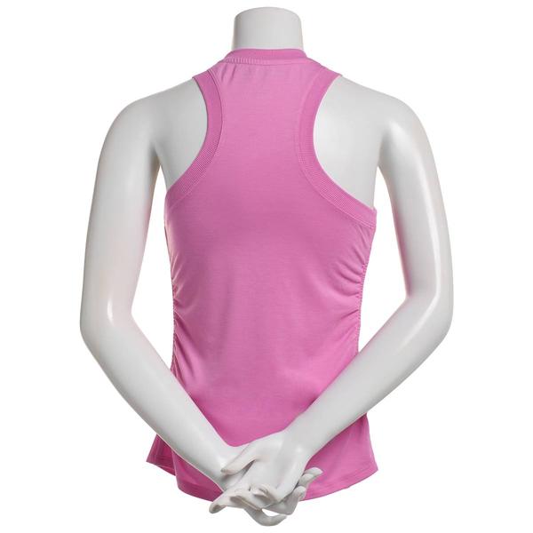 Womens Starting Point Side Ruched Solid Tank Top