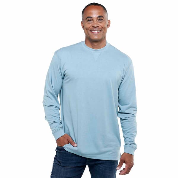 Mens Architect® Crew Neck V-Notch Solid Long Sleeve Tee - Boscov's