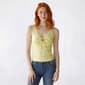 Juniors Madden Girl Floral Tie Front Lace Neck Trim Tank Top - image 1
