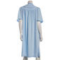 Womens Jasmine Rose Short Sleeve Blister Knit Snap Robe - image 2