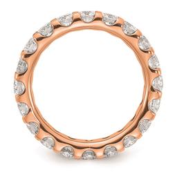 Pure Fire 14kt. Rose Gold Lab Grown Diamond Eternity Wedding Band