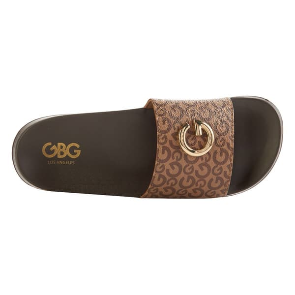 Womens GBG Los Angeles Pansy Slide Sandals