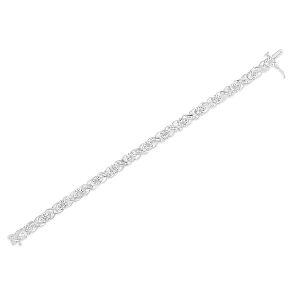 Diamond Classics&#8482; Diamond Sterling Silver X-Link Bracelet