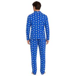 Mens Pillow Talk Long Sleeve Winter Penguin Pajama Set