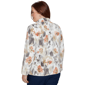 Womens Alfred Dunner Classics Watercolor Floral Zip Front Jacket - image 2