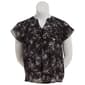 Womens Fair Hope Cap Sleeve Printed Blouse - image 1