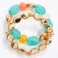 Ashley Cooper(tm) Multi Color Stretch Beaded Bracelet - image 1