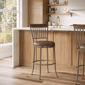 HH2 Home Hawkins Metal Commercial Grade Bar Height Swivel Stool - image 1