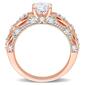 Gemstone Classics&#8482; Rose Gold Lab Created White Sapphire Ring - image 2