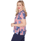 Womens Alfred Dunner Lady Liberty American Flag Keyhole Blouse - image 3
