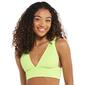 Juniors California Sunshine Get In Lime Bralette Bikini Swim Top - image 1