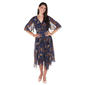 Womens Rabbit Rabbit Rabbit Surplice Neck Foil Chiffon Midi Dress - image 1