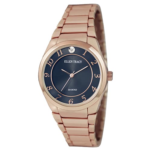 Womens Ellen Tracy Ellen Tracy Diamond Dial Watch -...