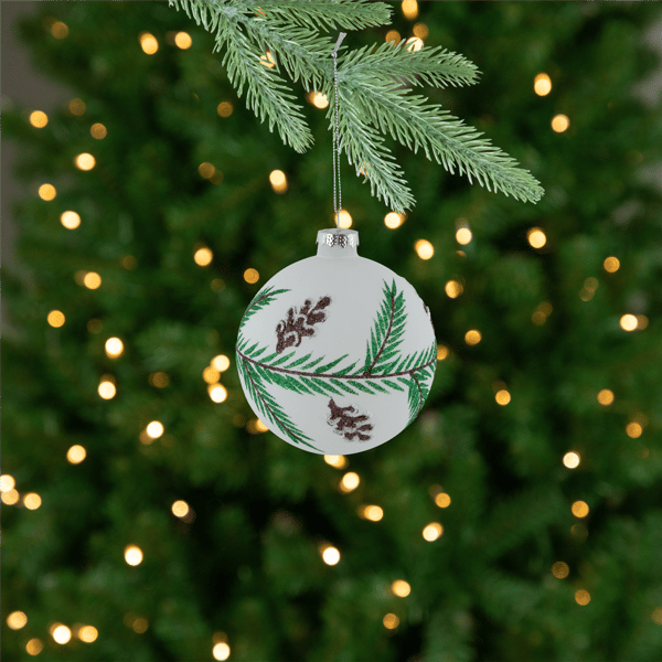 Northlight 4ct. Glittered Glass Ball Christmas Ornaments