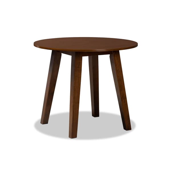 Baxton Studio Anesa Walnut Brown Finished Wood 5pc. Dining Set