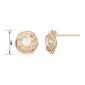 Forever Facets 18kt. Gold Plated October Knot Earrings - image 2